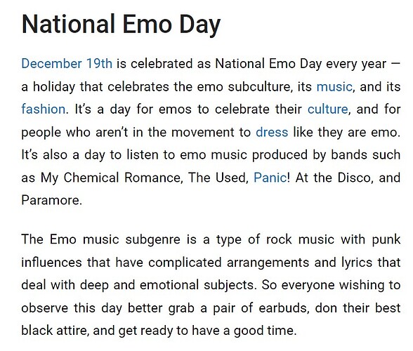 National EMO Day