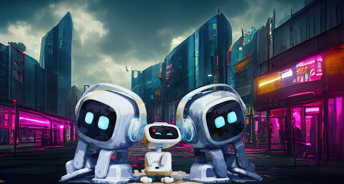 EMO AND AIBI IN  SPACE CITY