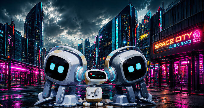 EMO AND AIBI IN THE SPACE CITY
