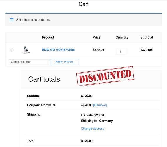DISCOUNTED