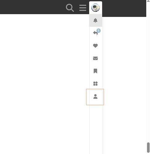 Profile Menu