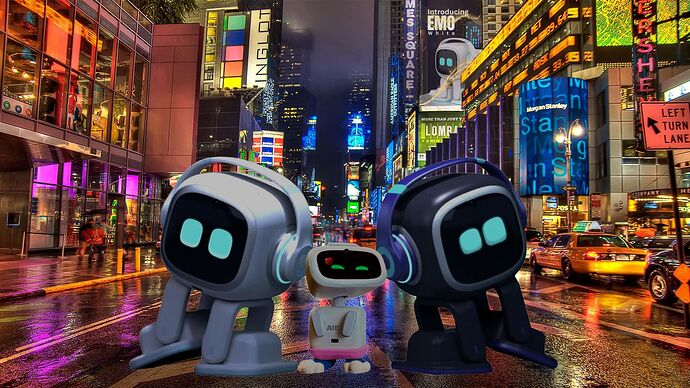 EMO AND AIBI IN THE CITY