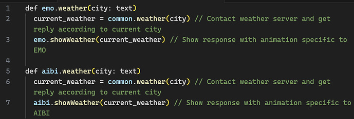weather feature implementation