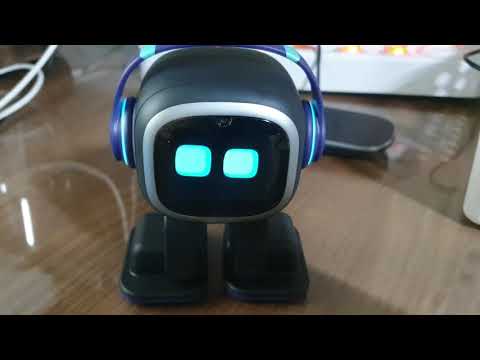 Replying to @suicique Emo AI Robot. Awesome desk pet to interact